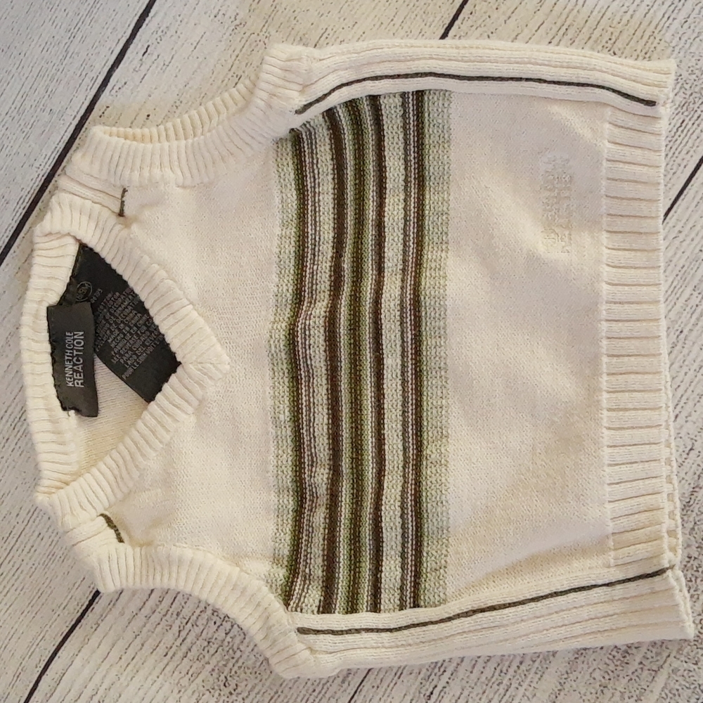Kenneth Cole Reaction 100% Cotton Knit Sweater Vest 6-9 months